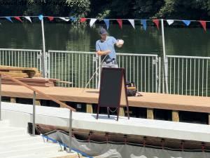 Our first swim in River Marne
